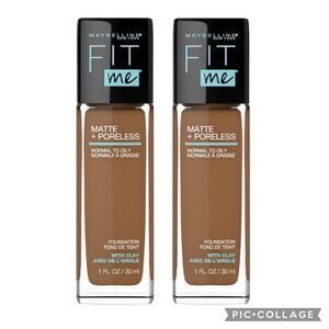 Lot of 2 362 Truffle Maybelline Fit Me Matte Foundation